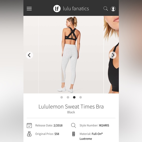 Lululemon x SoulCycle Sweat Times Bra - Picture 7 of 9